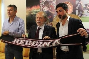 La presentazione di coach Maurizi e del DS Basile (photo Reggina 1914)