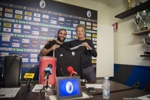 Negro con il presidente del Pisa Corrado (photo Malasoma)