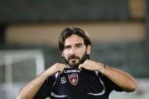 De Angelis visibilmente commosso al termine di Cosenza-Pordenone (photo Cavaliere)