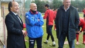 Guarascio, Roselli e Meluso in una foto di repertorio