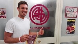 Blondett nella sede del Livorno (photo LivornoCalcio.it)