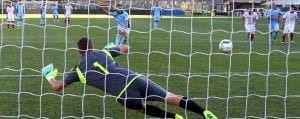 Un rigore realizzato da Loviso