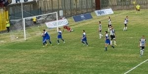 Giovinco realizza il rigore del momentaneo pareggio in S.Leonzio-Matera