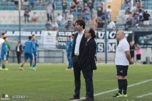 Il ds Stefano Trinchera e il presidente Eugenio Guarascio a Matera (photo Cosenza Calcio)