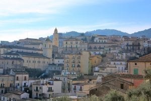 Dettaglio del centro storico di Rossano