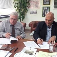 Firma tra Francesco Paletta e Diego Bouchè