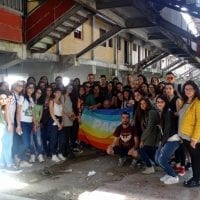 Gli studenti dell'Unical nelle Vele di Scampia con Ciro Corona