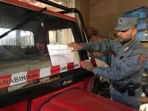 Sequestro di autocarro a Rota Greca