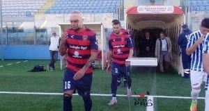 In primo piano Alain Pierre Baclet, rimasto a secco anche oggi (photo S.S.Akragas)