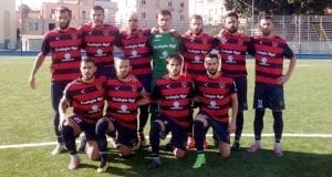 L'undici rossoblu sceso in campo oggi (photo S.S.Akragas)
