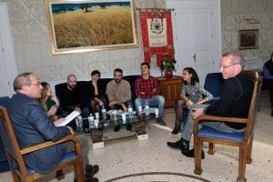 Iacucci con i ballerini di Create Danza