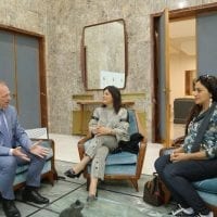 Il console russo in visita a Palazzo dei Bruzi