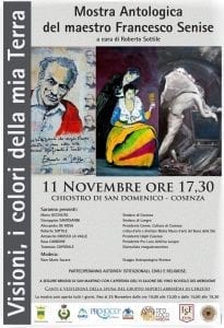 locandina mostra antologica del maestro Francesco Senise