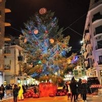 Accensione dell'albero a Cosenza 2017