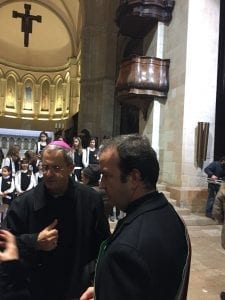 Arcivescovo metropolita di Cosenza-Bisignano Francescantonio Nole insieme al sindaco Mario Occhiuto