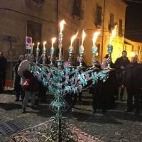 Chanukkiyah a Cosenza