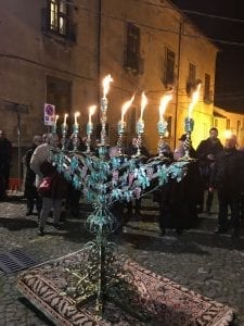 Chanukkiyah a Cosenza