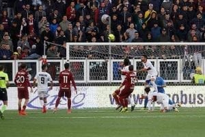 Il gol vittoria di Riccardo Idda (photo Pappalardo)