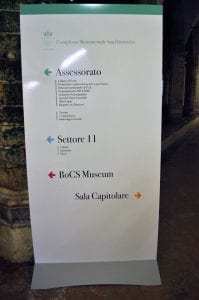 Indicazioni del BoCs Art Museum di Cosenza