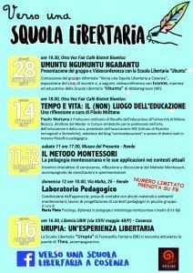 Locandina della Scuola Libertaria