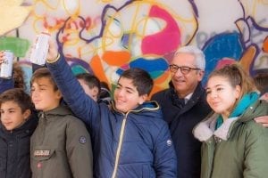 Manna con gli studenti