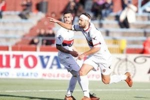 L'esultanza di Ettore Mendicino (photo Pappalardo)