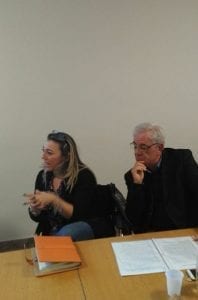 il presidente dell'ordine degli architetti Pasquale Costabile e l'arch.Paola Giuliani