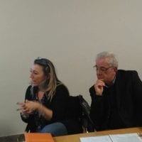 il presidente dell'ordine degli architetti Pasquale Costabile e l'arch.Paola Giuliani