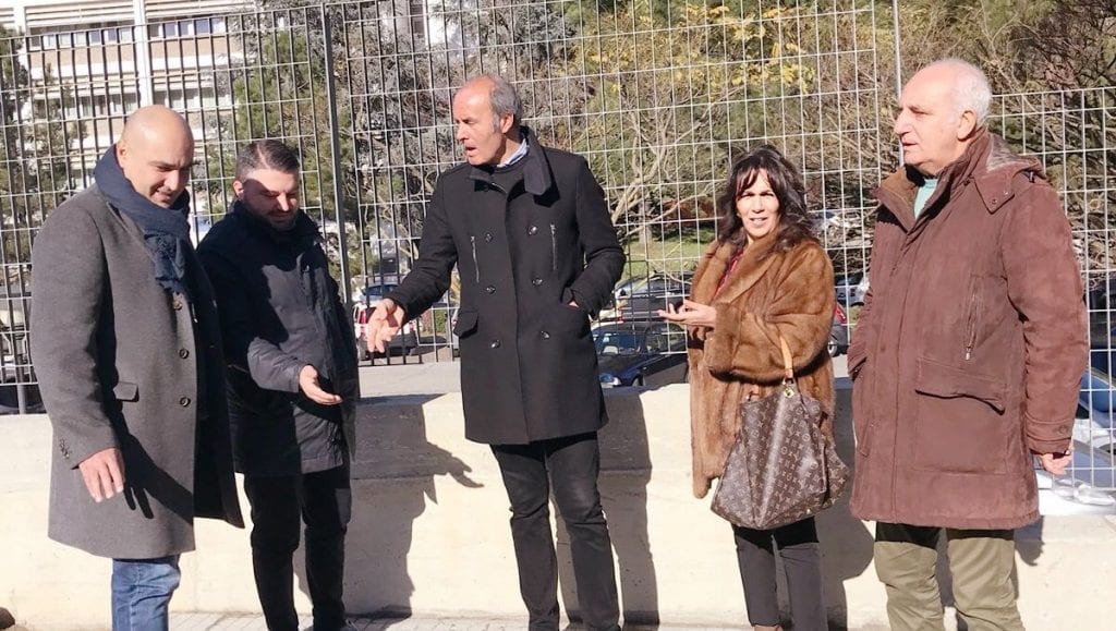 il sopralluogo della commissione lavori pubblici in via dell'Accoglienza