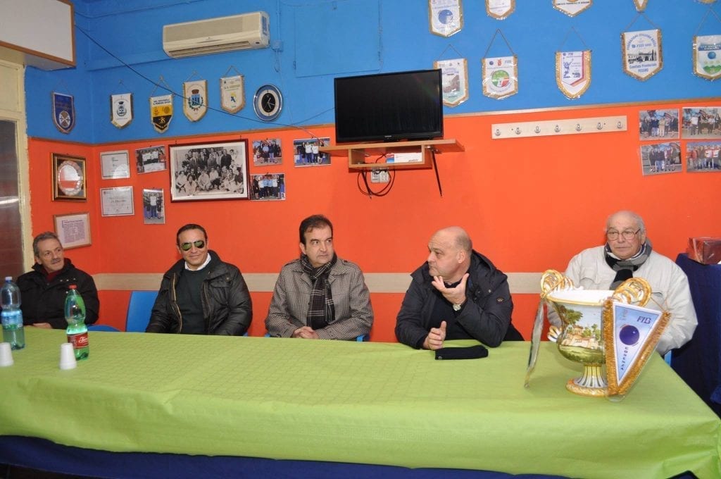 sindaco Occhiuto in visita al gruppo bocciofilo città di Cosenza