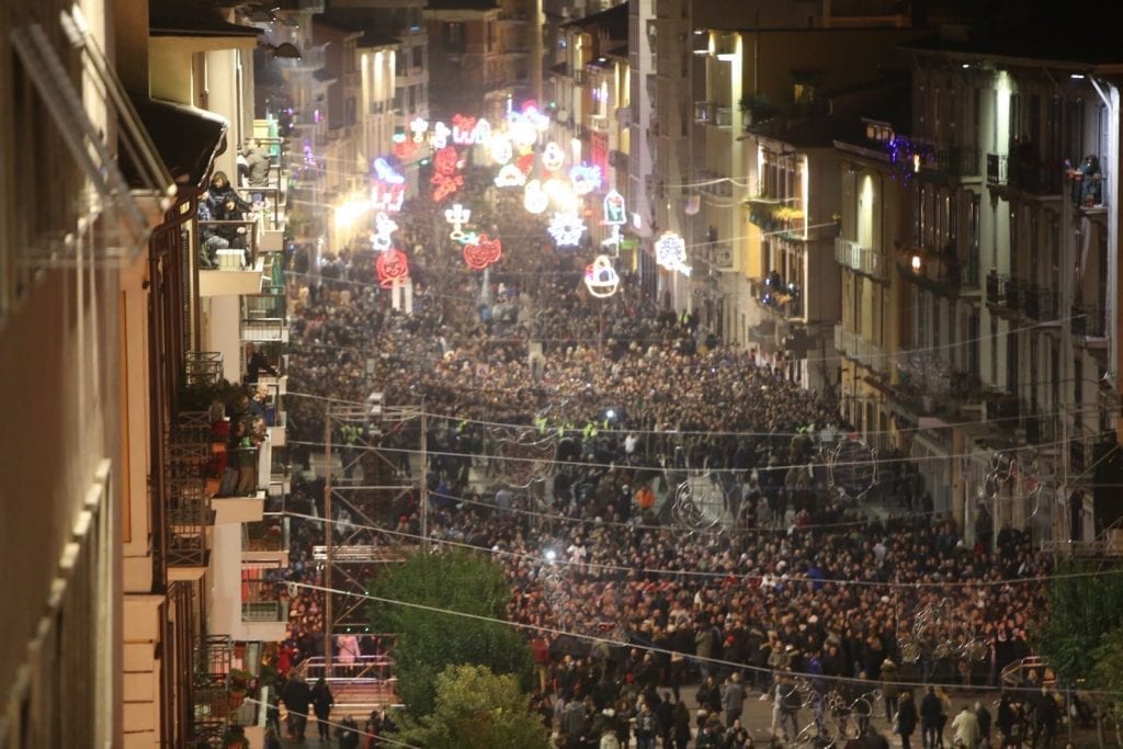 Corso Mazzini a Capodanno
