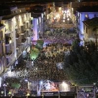 Corso Mazzini durante il concerto degli Skunk Anansie