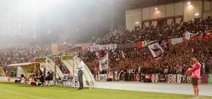 Il "Marulla" durante Cosenza-Pordenone (photo IlCosenza.it)