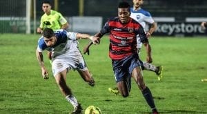 Okereke in azione (photo IlCosenza.it)