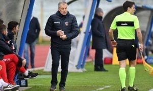 Braglia durante Casertana-Cosenza (ph. Scialla)