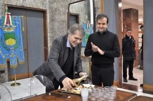 Daniel Pennac con Occhiuto