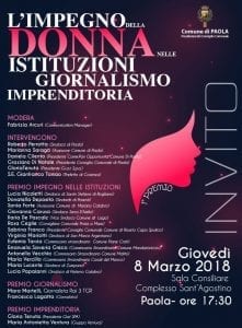Locandina Festa 8 Marzo a Paola