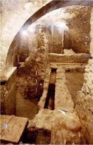 Strutture dell'impianto termale di epoca romana