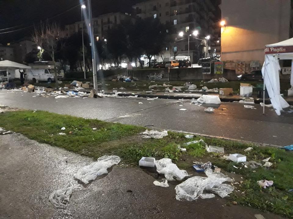 Viale Mancini dopo la Fiera di San Giuseppe