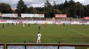 Una fase di gioco di Viterbese-Cosenza