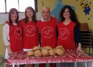 i volontari dell'associazione bracciaperte