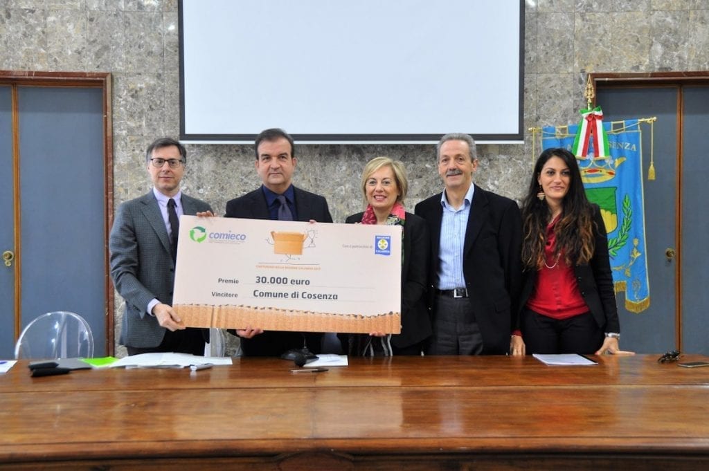 La premiazione delle Cartoniadi della Calabria