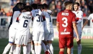 Gioia dopo la vittoria esterna a Trapani (ph.Pappalardo)