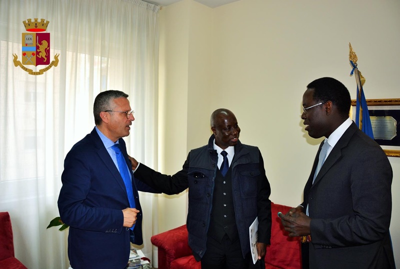 Ambasciatore del Senegal in visita alla Questura di Cosenza