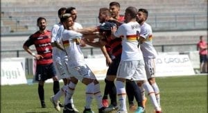 Uno dei tanti momenti di nervosismo del match (ph.Mannarino)