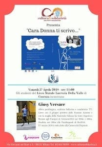 Giusy Versace a Cosenza