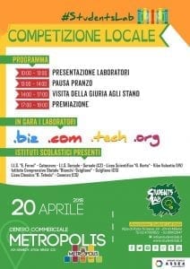 Locandina di Students Lab Competizione Locale a Rende