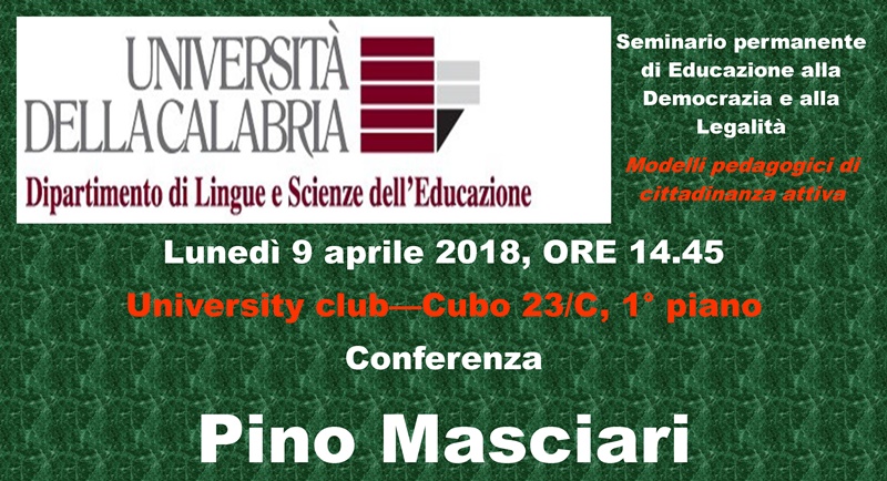 Masciari ospite all'Unical
