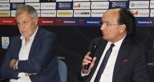 Guarascio e Braglia in una recente conferenza stampa