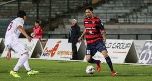 Tommaso D'Orazio nella gara d'andata (ph.IlCosenza.it)